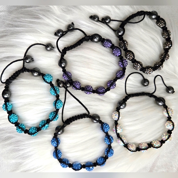 Shamballa crystal hematite bracelet - Picture 10 of 12